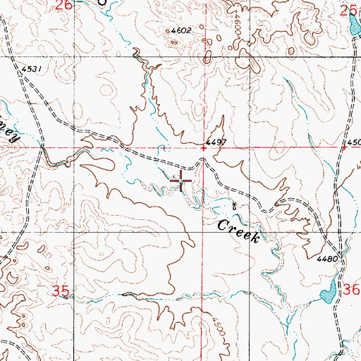 Topographic Map of Coal Draw, WY