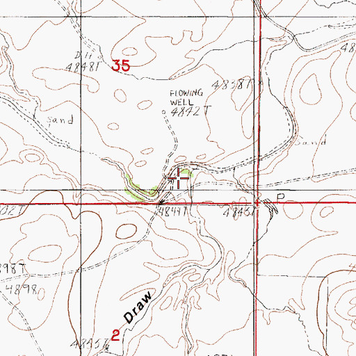 Topographic Map of Coal Draw, WY