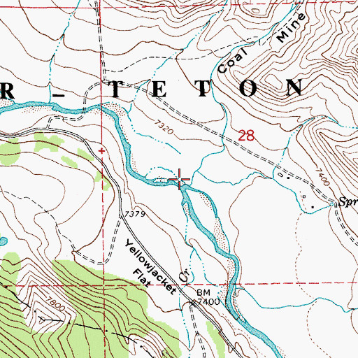 Topographic Map of Coal Mine Draw, WY
