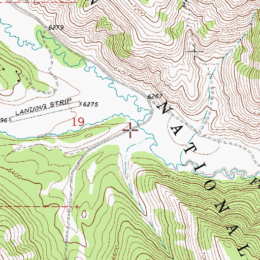 Topographic Map of Coburn Creek, WY