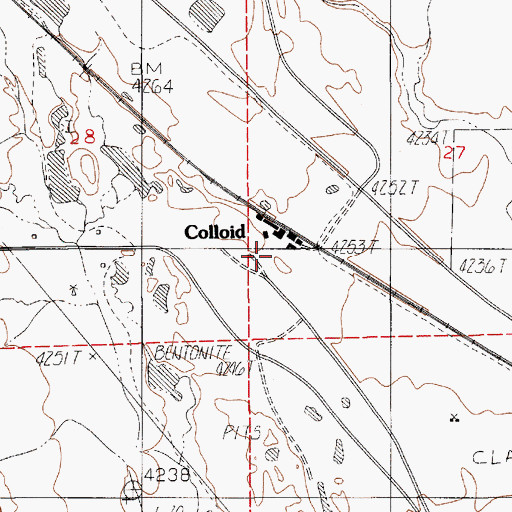 Topographic Map of Colloid, WY