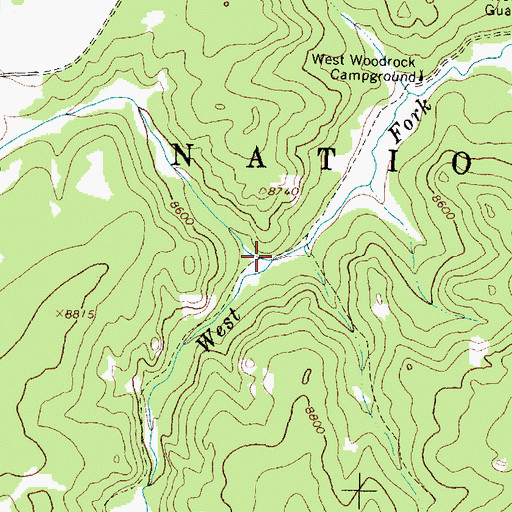 Topographic Map of Compartment Creek, WY