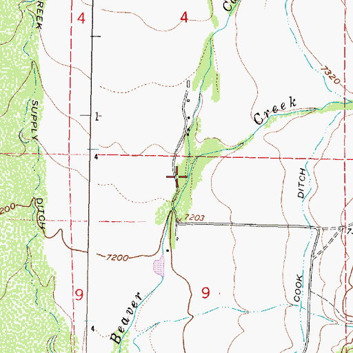 Topographic Map of Condict Slough, WY