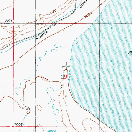 Topographic Map of Cooper Creek, WY