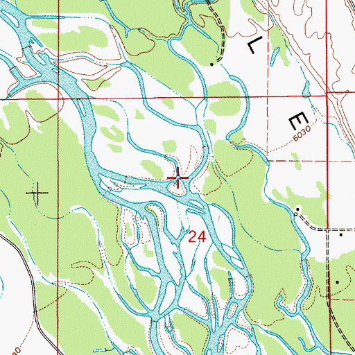 Topographic Map of Crane Creek, WY