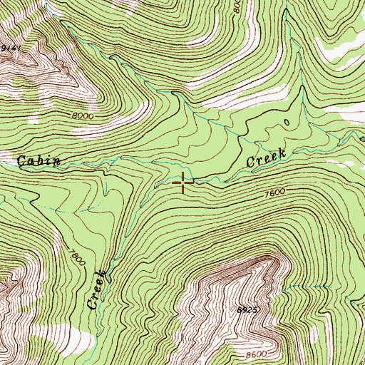 Topographic Map of Crouch Creek, WY