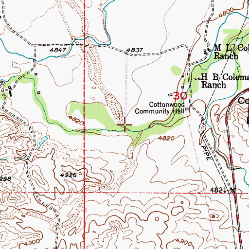 Topographic Map of Crow Creek, WY