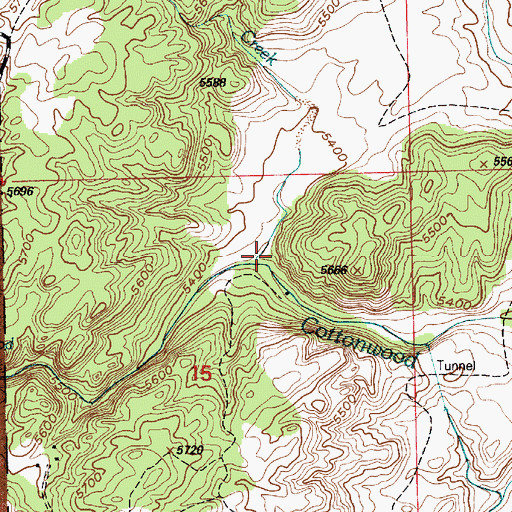 Topographic Map of Dagley Creek, WY