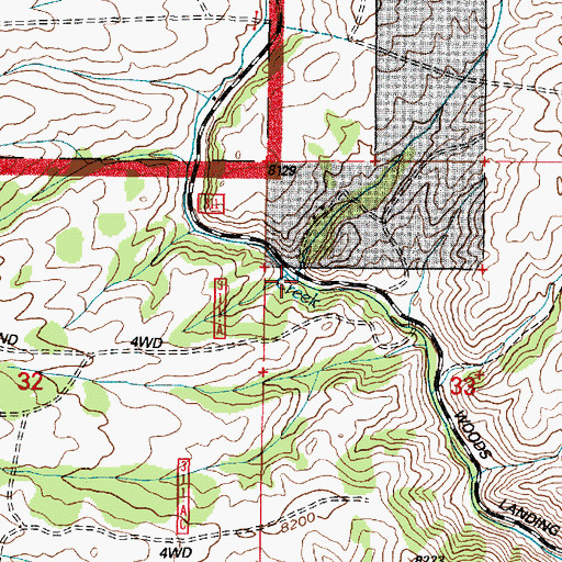 Topographic Map of Dale Creek, WY