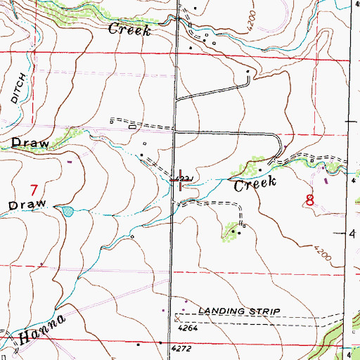 Topographic Map of Darlington Draw, WY