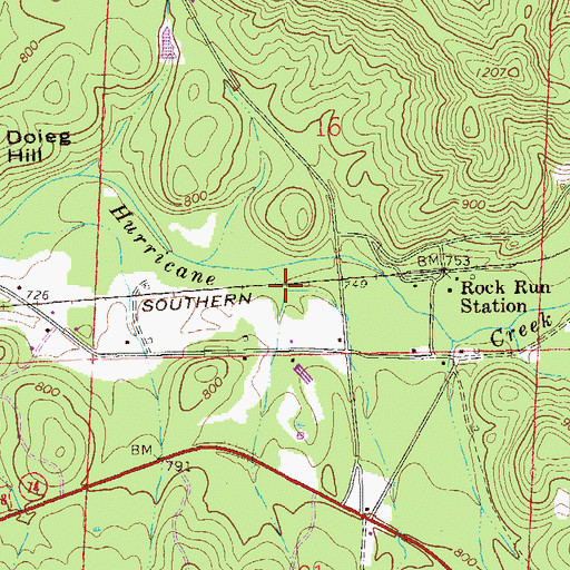 Topographic Map of Lanie Hollow, AL