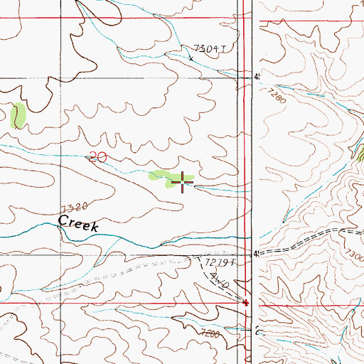 Topographic Map of Davis Range Camp, WY