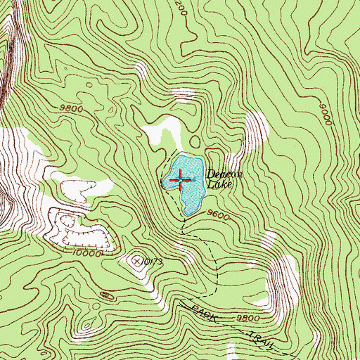 Topographic Map of Deacon Lake, WY