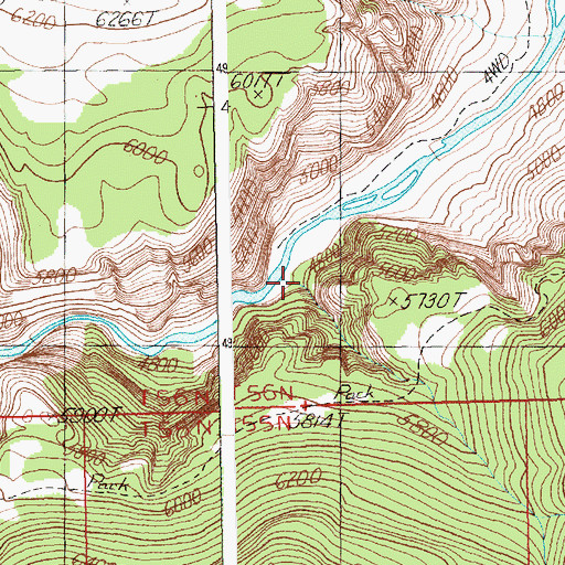 Topographic Map of Dead Indian Gulch, WY