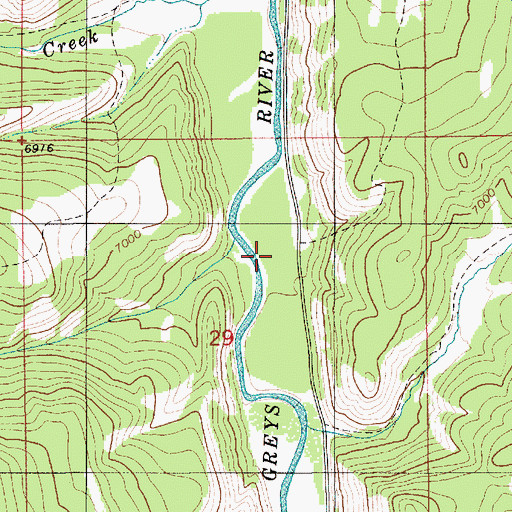 Topographic Map of Deadhorse Creek, WY