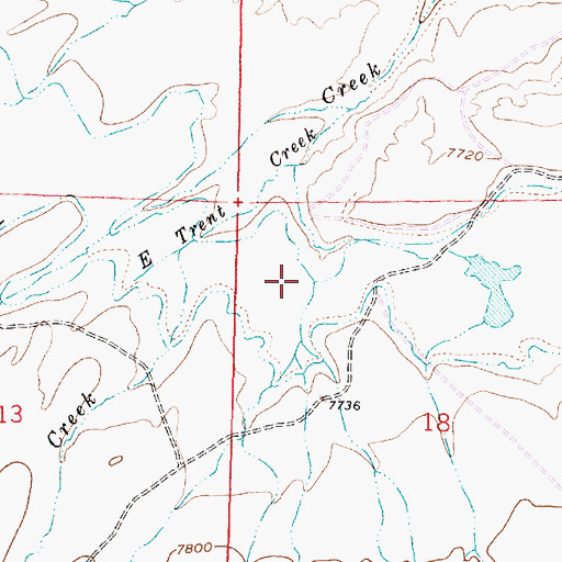Topographic Map of Deer Creek, WY