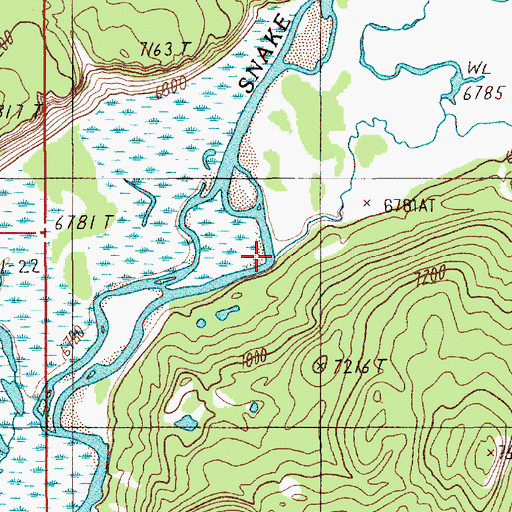 Topographic Map of Dime Creek, WY