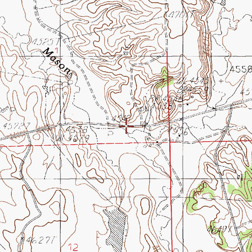 Topographic Map of Dry Creek, WY