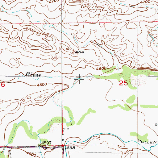 Topographic Map of Dry Laramie River, WY