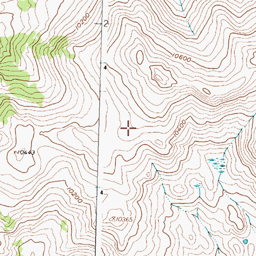 Topographic Map of Dutch Oven Pass, WY