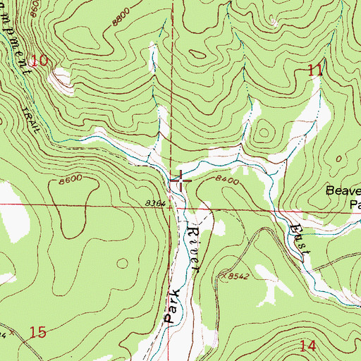 Topographic Map of East Fork Encampment River, WY