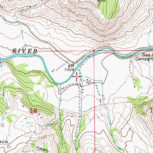 Topographic Map of East Miner Creek, WY