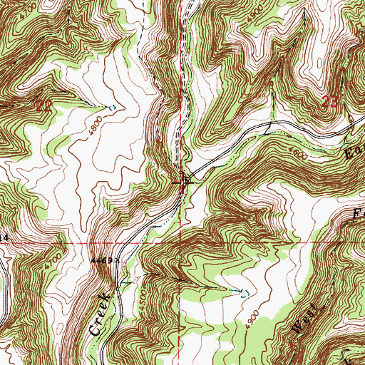 Topographic Map of East Plum Creek, WY