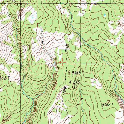 Topographic Map of Middle Pilgrim Trail, WY