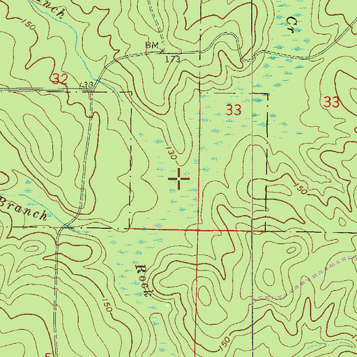 Topographic Map of Line Branch, FL
