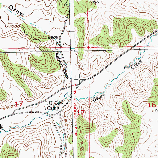 Topographic Map of Egbert Draw, WY