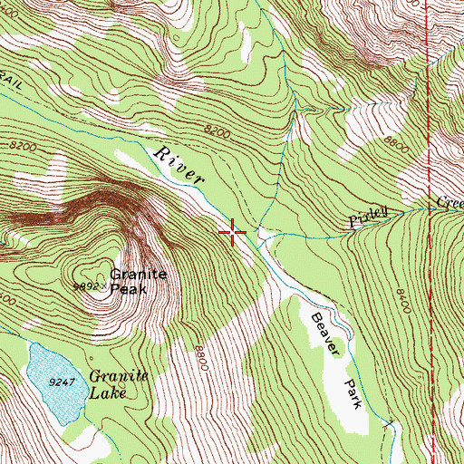 Topographic Map of Elbow Creek, WY