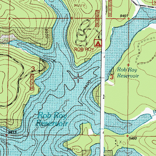 Topographic Map of Elk Creek, WY