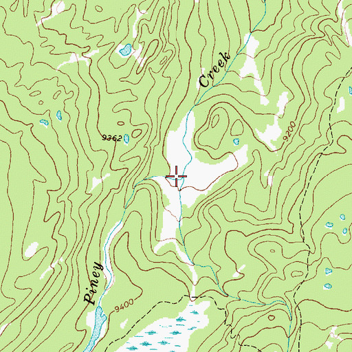 Topographic Map of Elk Creek, WY