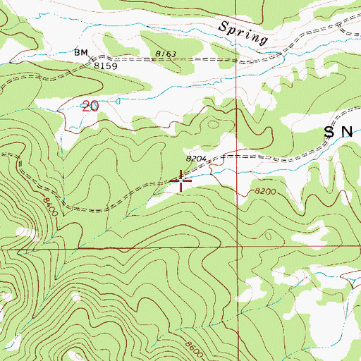 Topographic Map of Emigrant Trail, WY