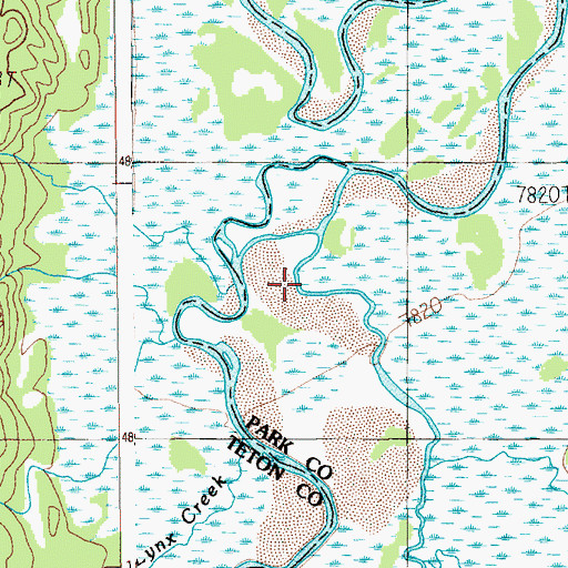 Topographic Map of Escarpment Creek, WY