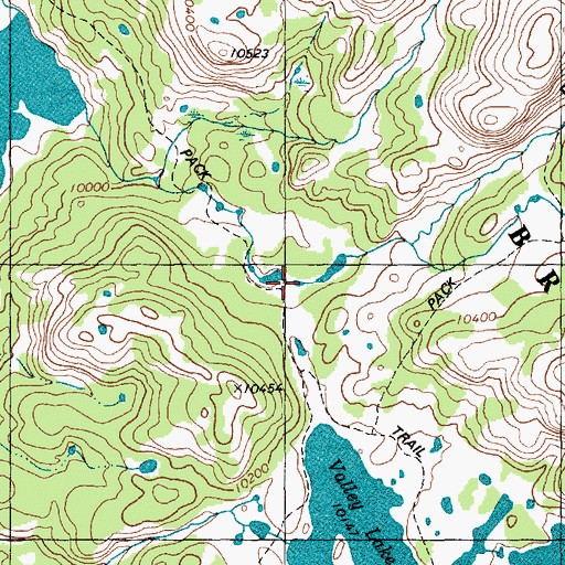 Topographic Map of Europe Canyon, WY