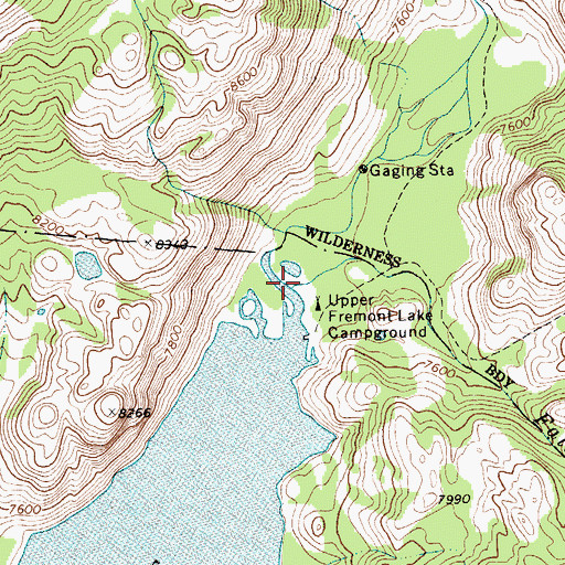 Topographic Map of Faler Creek, WY