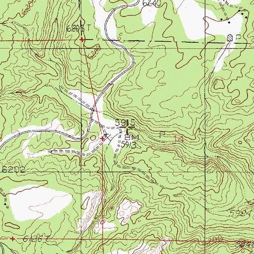 Topographic Map of Fall Creek, WY