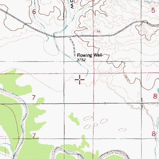 Topographic Map of Fatal Hollow, WY