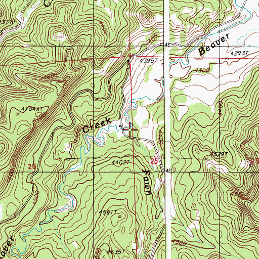 Topographic Map of Fawn Creek, WY