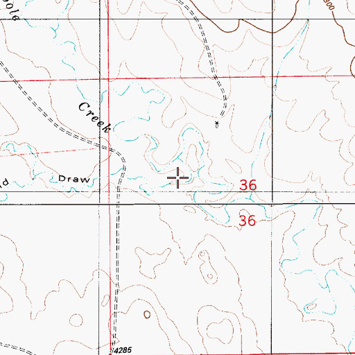 Topographic Map of Field Draw, WY