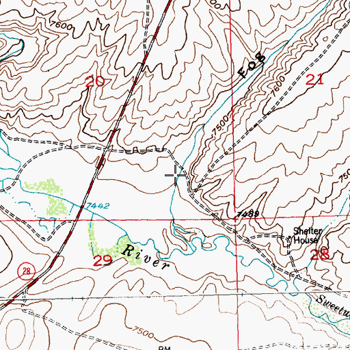 Topographic Map of Fog Gulch, WY
