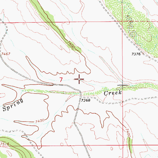 Topographic Map of Fontenelle Basin, WY