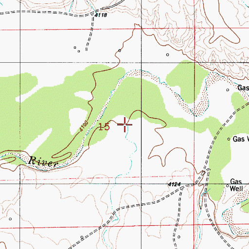 Topographic Map of Fred Draw, WY