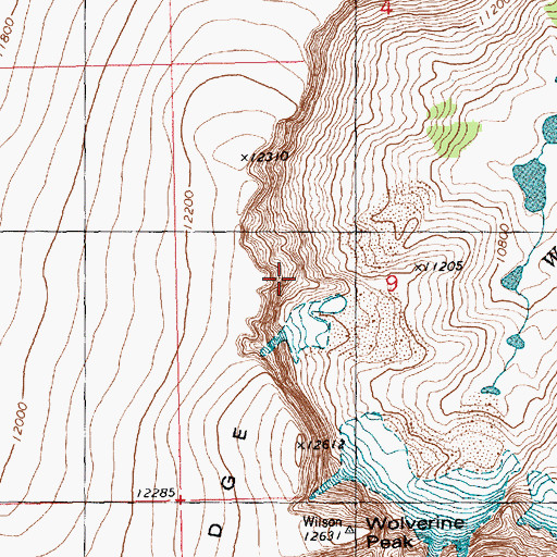 Topographic Map of Fremont Trail, WY