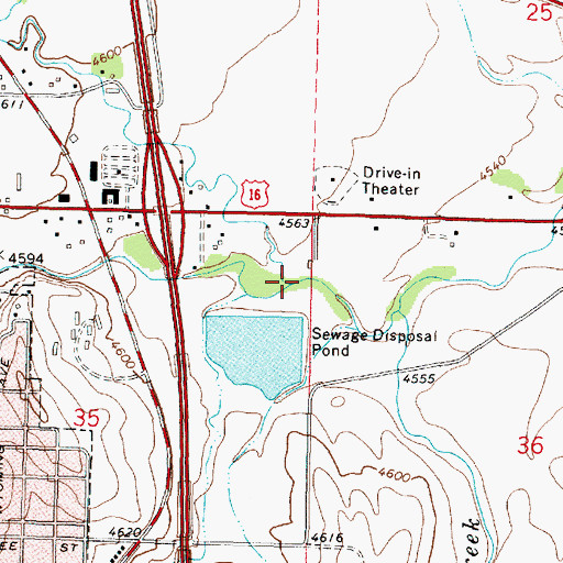 Topographic Map of French Creek, WY
