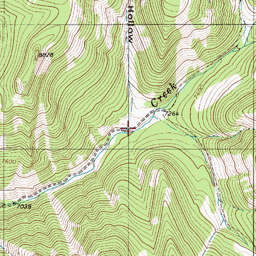 Topographic Map of Gomm Hollow, WY
