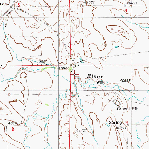 Topographic Map of Good Lad Creek, WY