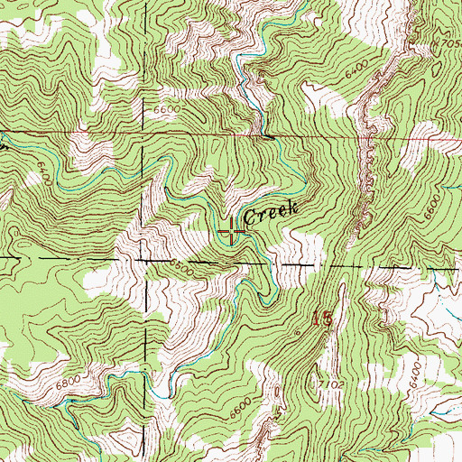 Topographic Map of Grommund Creek, WY