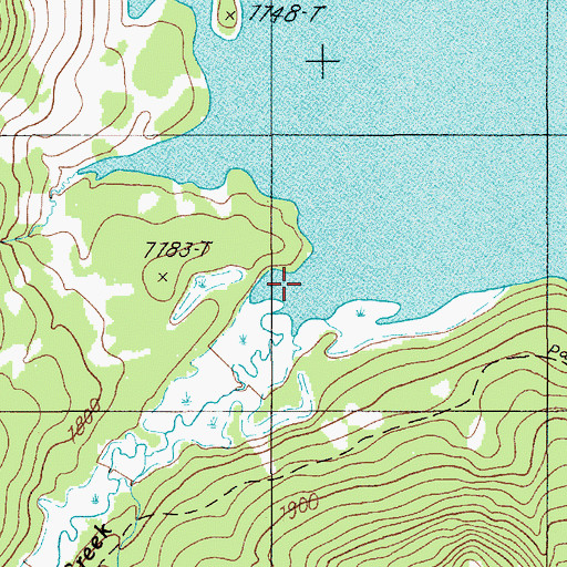 Topographic Map of Grouse Creek, WY